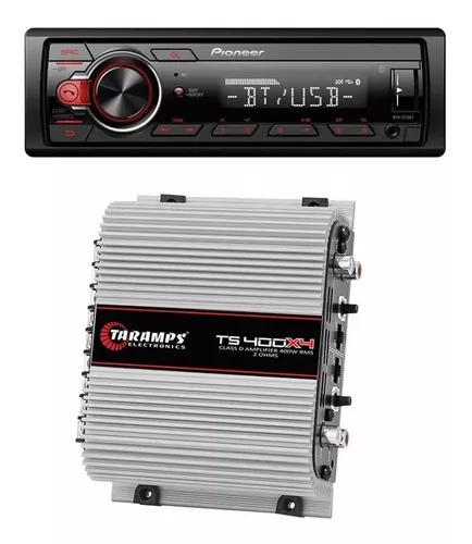 Rádio e Amplificador Automotivo